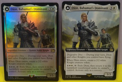 MTG - Final Fantasy - 2x Dion, Bahamut´s Dominant *Foil/Borderless*