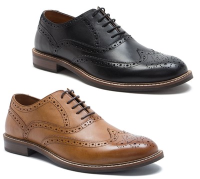 Thomas Crick Cardew Herren Leder Budapester Schnürschuhe Brogue Schuhe