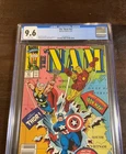 THE 'NAM #41 CGC Grade 9.6 NM+ NEWSSTAND Marvel 1990 Thor Iron Man Cap Am Cover