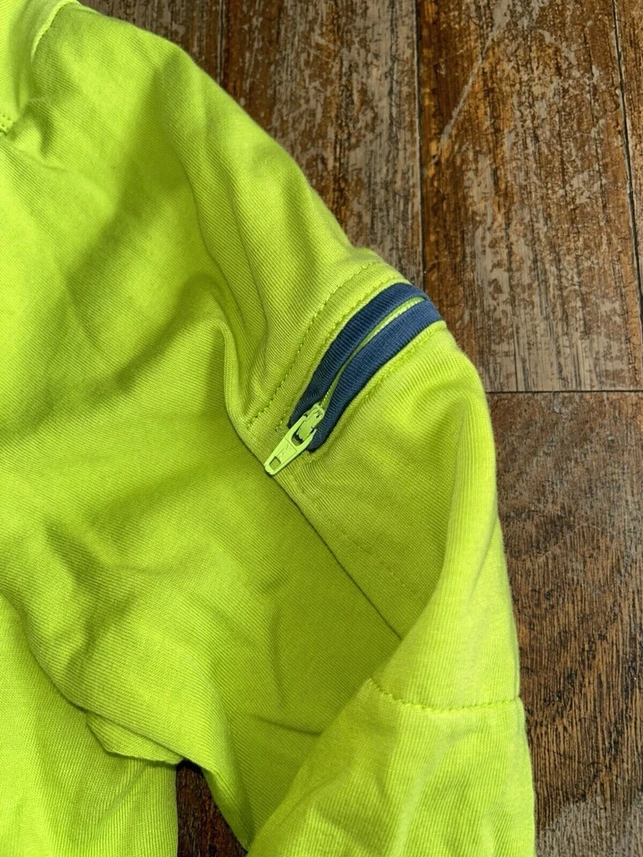 Top Atlético Horny Toad Mujer 1/4 Cremallera Manga Larga M Verde Cuello Simulado Foto 3 de 4