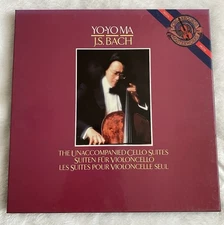 YO-YO MA Bach: Unaccompanied Cello Suites 3xLP (1983) CBS Masterworks D3 37867