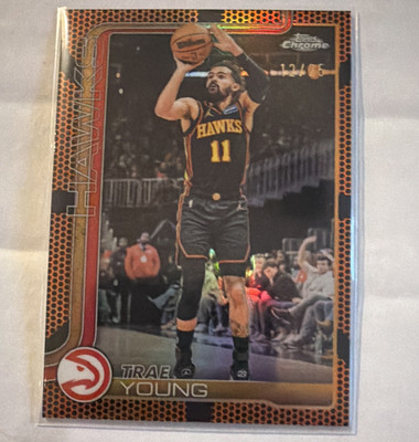 Topps 2024-25 Topps Chrome Trae Young #36 Atlanta Hawks 12/25