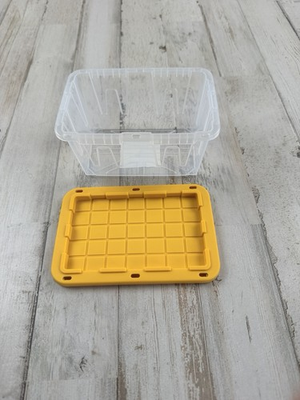 #ad Lowe#x27;s Teeny Tiny Tote Clear Mini Commander Storage Container With Lid NEW $3.77
