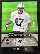 THOMAS DAVIS 2005 Upper Deck Portraits #182 Rookie Card RC #177/425 NFL Panthers. rookie card picture