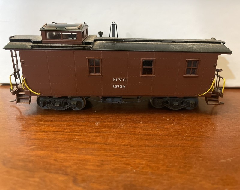 HO Brass Overland NYC New York Central Plywood Caboose Ajin Decaled 1995 + Box