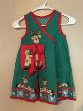 Vintage Handmade Daisy Kingdom Rudi Jumper Christmas Rudolf Size 6