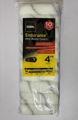 Koralle lösemittelbeständige Bodenbeläge Mini Farbroller Hülsen 4'' Packung mit 10 inkl MwSt.
