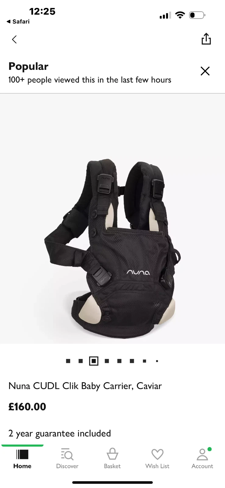 nuna cudl clik baby carrier