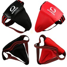 Red Black Adult Male MMA Jockstrap Boxing Sanda Groin Guards Taekwondo Training