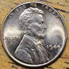1944 Lincoln Wheat One Cent 1c Coin Red BU #AA951