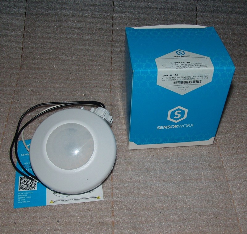 (8) Sensorworx SWX-511-AD fixture mount motion sensor universal 360 degree