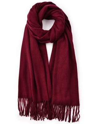 DOFOWORK Scarf for Women - Womens Shawls and Wraps Large, Burgundy 