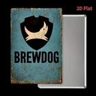 Vintage "Brewdog" Tin Metal Signs - 8*12Rustic Beer Brand Decor with Signs