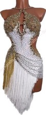 jz Handmade Women Samba Ballroom Swing Salsa Rumba Latin Dance Dress RHYTHM