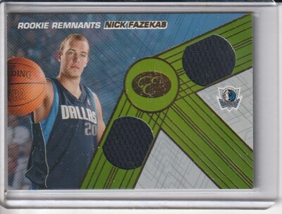 Nick Fazekas-2007-08 Bowman Elevation Rookie Relics Dual #RDR-NF (8/19)