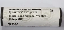 2018-S Block Island RI America The Beautiful Quarter Bank Roll