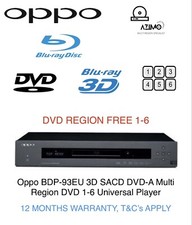 Oppo BDP-93 EU 3D 5.1 SACD DVD-A Multi Regione DVD 1-6 Blu-ray Lettore Universale R