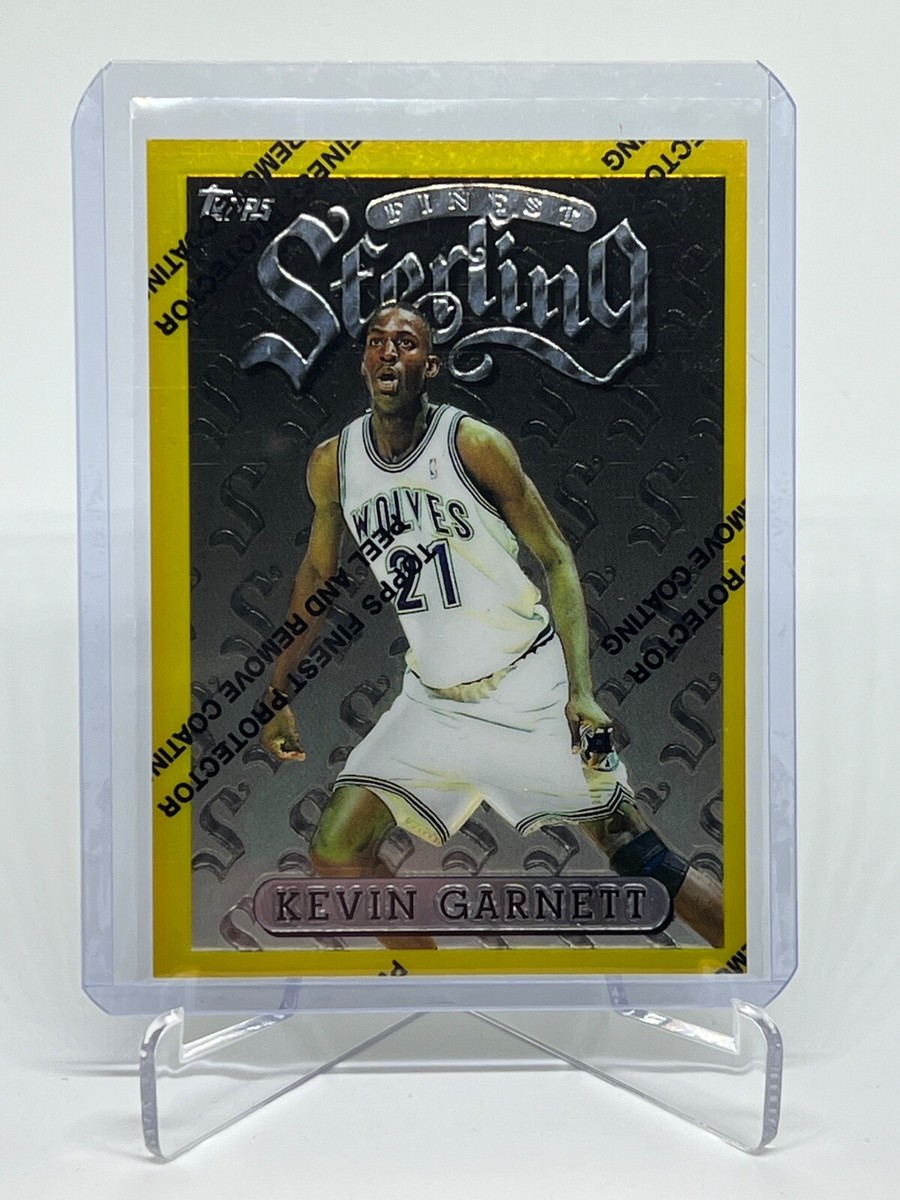 1996-97 Topps Finest Sterling Kevin Garnett #138 Gold 1996-97 Topps Finest Sterling Kevin Garnett #138 Gold