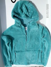 Everlast Light Green Fleece Quarter Zip Pullover Hoodie Jacket Women’s Size M.