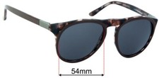 SFx Replacement Sunglass Lenses fits Gucci GG1014/S - 54mm Wide