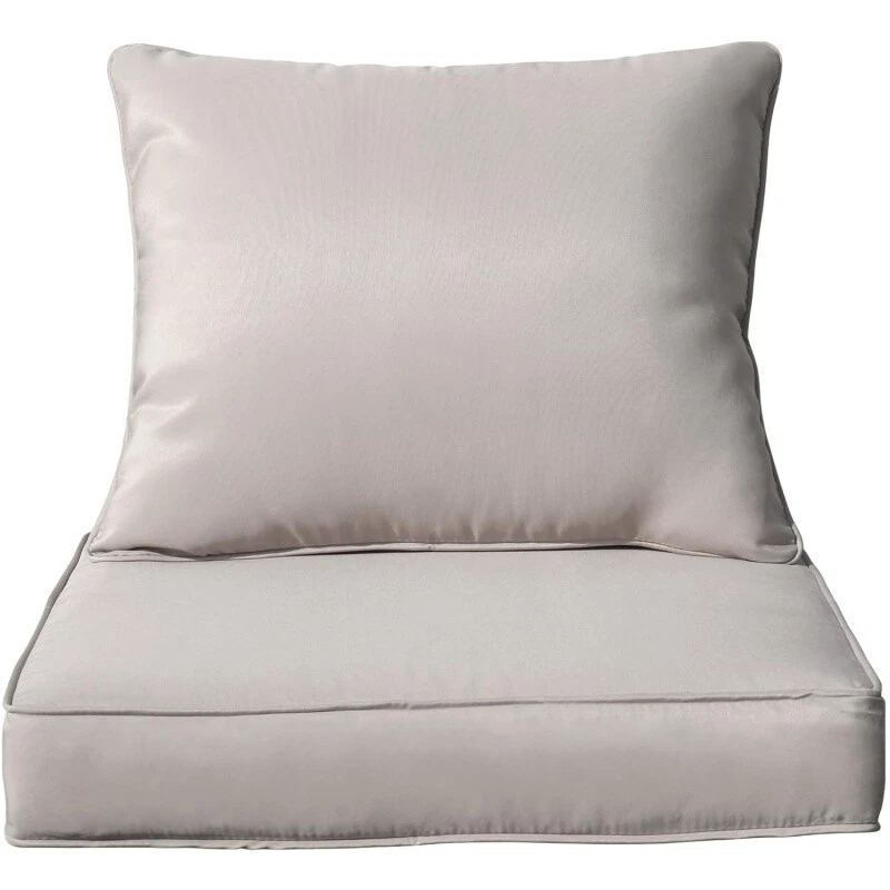 Outdoor Patio Chair Cushions Set 24X24X4" with Removable Covers Seat Cushion Set - Image 2 of 4