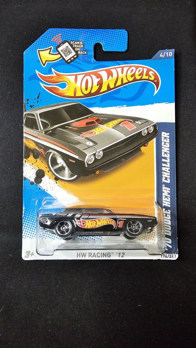 Hot Wheels HW Racing '12 '70 Dodge Challenger Hemi (Black