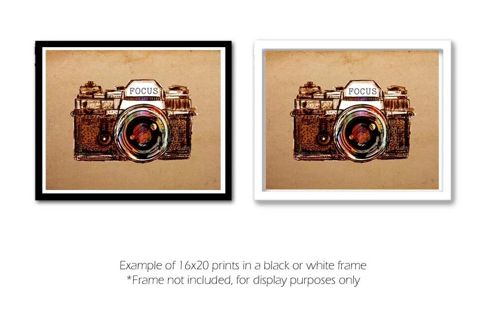 Arte de pared para cámara, regalo para fotógrafo, decoración fotográfica, impresiones de cámara, lienzo arte foto Foto 3 de 4