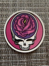 Grateful Dead / Jerry Garcia/Dead & Co. Rose SYF Steal Your Face Vinyl Sticker