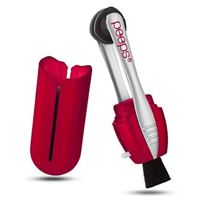 CarbonKlean Peeps Glasses Cleaner-Carbon Microfiber Tech Red Soft Touch 1 Count