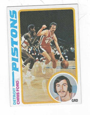 1978-79 TOPPS CHRIS FORD #15 DETROIT PISTONS