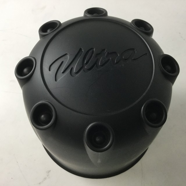 Ultra Push Thru Wheel 8 Lug Center Cap Satin Black 898114B 80181660F6
