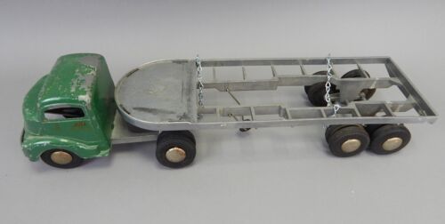 Vintage 1940s 50s Smith Miller Smitty Toys Log Lumber Semi Truck Large Scale