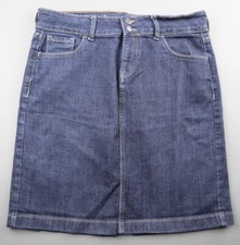 Women's 2011 Old Navy Jean Skirt 5 Pocket A Line Stretch Size 10 Waist 32 