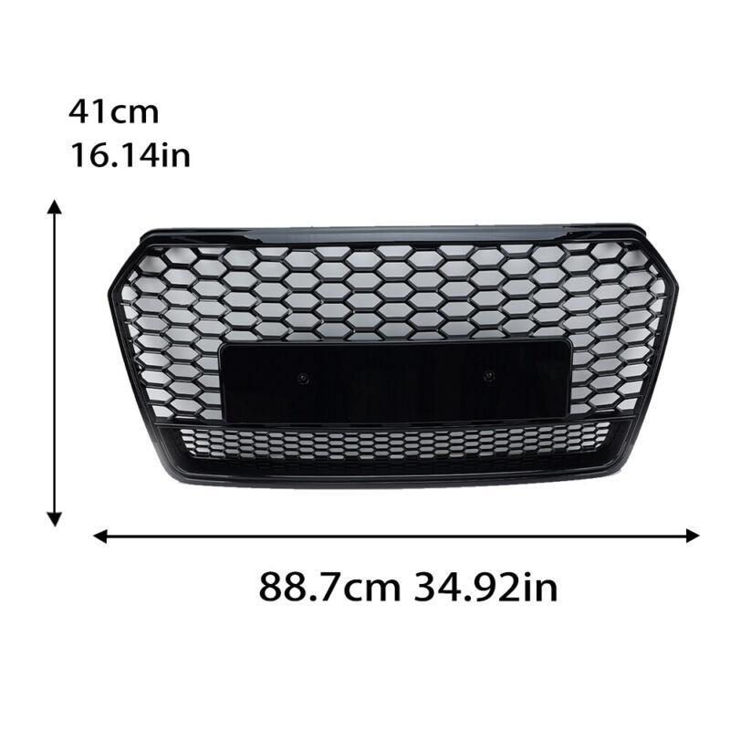 Front Grill Center Grille Glossy Black For Audi A7 2016-2018 Front Grill Center Grille Glossy Black For Audi A7 2016-2018