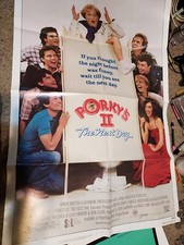 Affiche de film vintage 1983 PORKY'S II : LE LENDEMAIN comédie sexuelle