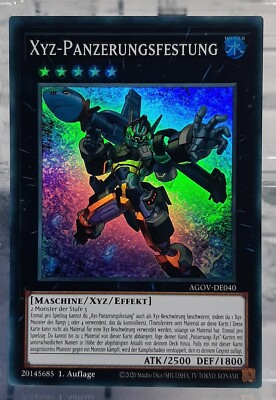 YUGIOH - Xyz-Panzerungsfestung - SR - AGOV-DE040 - Age of Overlord - DE/NM 1.Auf