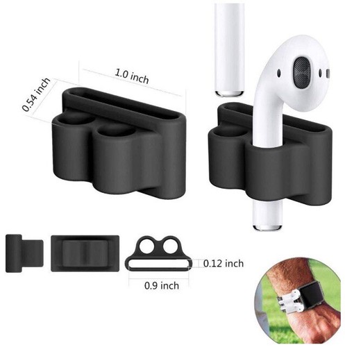 Fashion 9 In 1 Airpod 1&2 Case & Accessories - Black - Picture 6 of 9