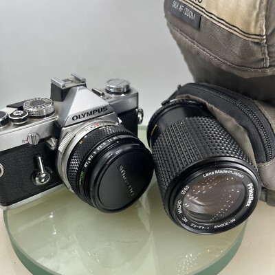 Olympus OM-1 MD 35mm SLR Film Camera & Olympus ZUIKO 50mm f1.8