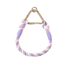 Pet Dog Collar Walking Large Medium sized Dogs Weaving Colorful Cotton Necklace