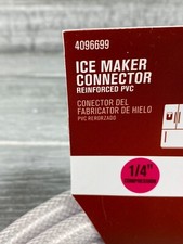 Ace 4096699 Ice Maker Refrigerator Connector Hose ¼" x ¼" x 72" Reinforced PVC 4