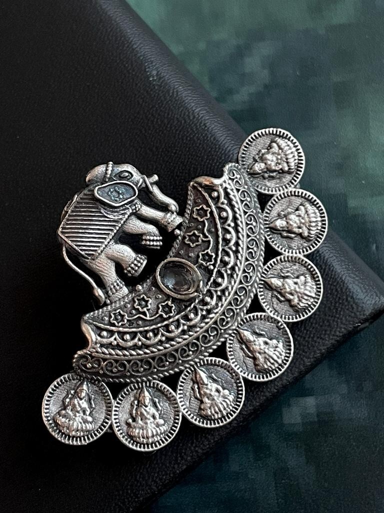 Silver Bohemian Replica Elephant Stud Earring