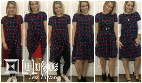 Lularoe Carly dress - Large- Light Gray/Grey/ solid color - Picture 8 of 8