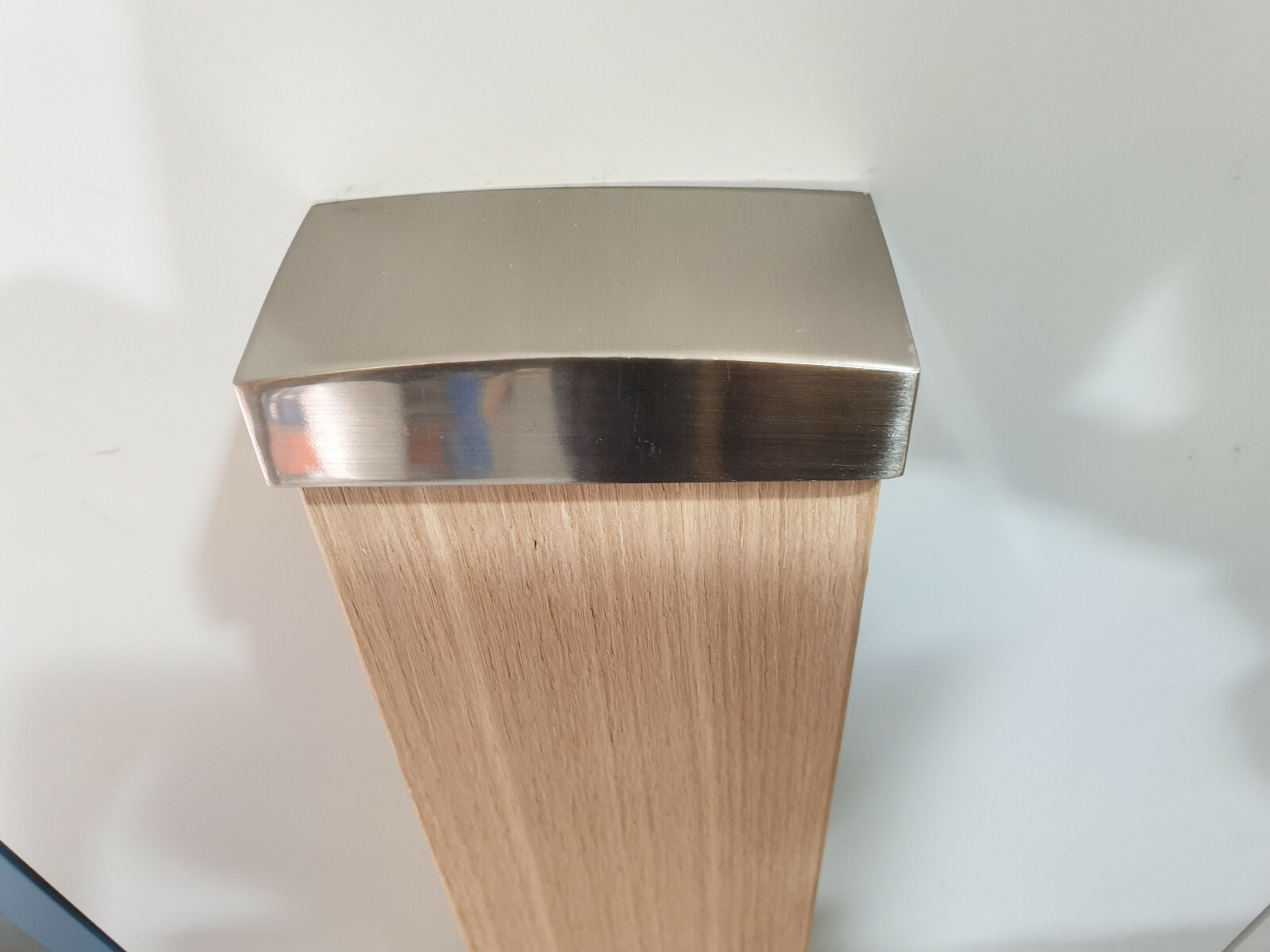 Stair Post Metal Cap Metal Flat Newel Cap 70mm 82mm or 90mm Chrome or