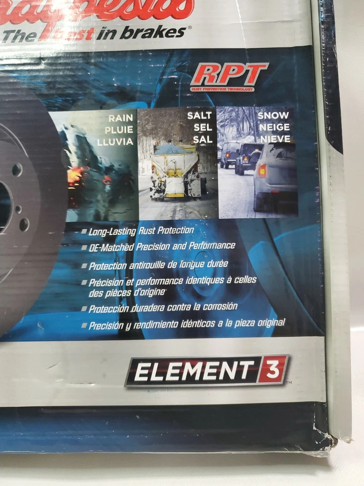 Rotor de freno de disco trasero Raybestos 580358FZN - 2006-2010 Hummer H3 / 2009-2010 H3T Foto 4 de 4