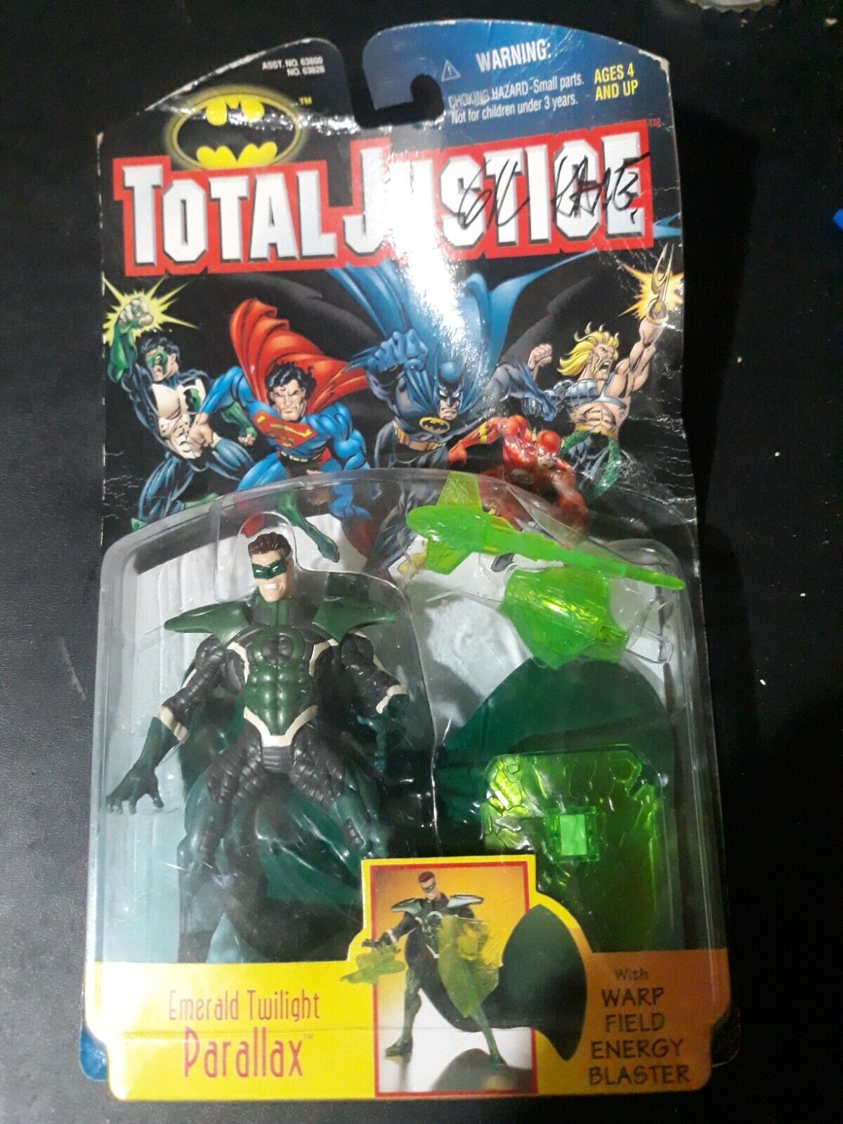 1997 Total Justice Emerald Twilight Parallax Action Figure Signed Gil Kane NIP