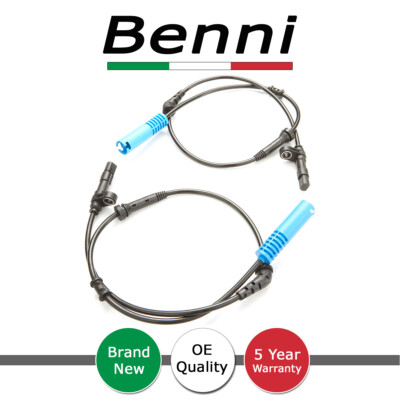 Benni 2x ABS Wheel Speed Sensors Front For Mini Hatchback (01-06) Convertible (0