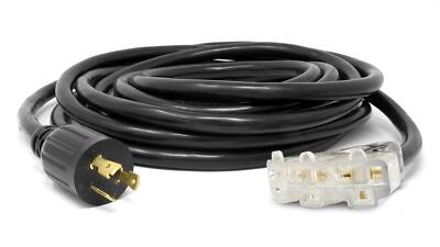 	WEN PC2513 25 ft. 30-Amp 10-Gauge SJTW Fan-Style 10/3 Generator Extension Cord	