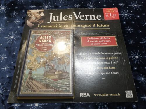 Viaggio al Centro della Terra Jules Verne Libro Collezione Hetzel Fantasy RBA  - Zdjęcie 1 z 5