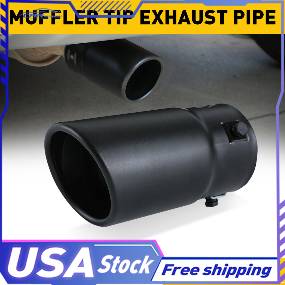 Black Stainless Steel Bent Exhaust Tip for Car Rear Muffler