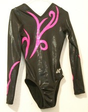Alpha Factor Leotard CL Long Sleeve Pink Black like gk